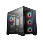 DEEPCOOL CG530 4F ATX CASE 機箱 支援背插底板 (內附4把ARGB風扇) - 黑色
