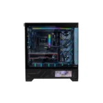 VALKYRIE VK03 ATX 機箱 6.2吋輕觸式屏幕 無側柱海景房 兼容背插主板 - 黑色